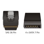 DeLock, Mini SAS SFF-8087 > 4 x SATA 7 pin, 0.5 m