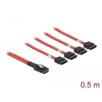 DeLock, Mini SAS SFF-8087 > 4 x SATA 7 pin, 0.5 m