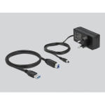 USB hub Delock 7 ports + 1 fast charging port + 1 USB-C™ PD 3.0 port, Backlight, Grey