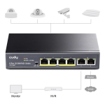 Cudy FS1006P, 6 ports, 10/100, PoE+ Switch