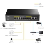 Cudy GS1010PE, 10 ports switch, 10/100/1000, PoE 120W, 2 x Uplink ports