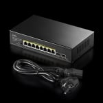 Cudy GS1008PS2, L2, 8 x Gigabit Ethernet PoE ports, 2 x SFP, 128MB RAM