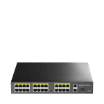 Cudy FS1026PS1, 24x10/100 PoE+ Switch 2 x Gigabit ports, 1 x SFP Slot