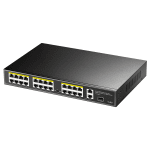 Cudy FS1026PS1, 24x10/100 PoE+ Switch 2 x Gigabit ports, 1 x SFP Slot