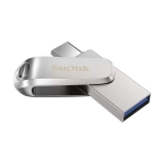USB drive SanDisk Ultra Dual Drive Luxe, 1TB, USB 3.1 Gen 1, USB-C, Silver