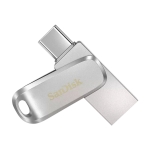 USB drive SanDisk Ultra Dual Drive Luxe, 1TB, USB 3.1 Gen 1, USB-C, Silver