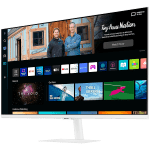 Monitor LED Samsung LS32BM701UPXEN Smart M70B White, 32 inch UHD FLAT 16:9 (3840x2160) VA 60Hz, 300 cd/㎡, 3000:1, HDR10, 4ms(GTG), 178/178,  2xHDMI, 2xUSB 2.0 1xUSB-C, 2x5W Speakers, Tilt,