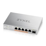 ZyXEL XMG-105  5 ports switch 2,5Gb + 1xSFP+, 4 ports 70W PoE++, not managed