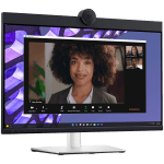 Monitor DELL P2424HEB Video Conferencing 24 inch 1920x1080 FHD, IPS Antiglare, 16:9, 1000:1, 250 cd/m2, 8ms/5ms, 178/178, 2xDP, HDMI, 2xUSB-C (DP/PD), USB-B, 3xUSB-A, RJ-45, Audio line out, 2x5W