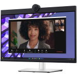 Monitor DELL P2424HEB Video Conferencing 24 inch 1920x1080 FHD, IPS Antiglare, 16:9, 1000:1, 250 cd/m2, 8ms/5ms, 178/178, 2xDP, HDMI, 2xUSB-C (DP/PD), USB-B, 3xUSB-A, RJ-45, Audio line out, 2x5W