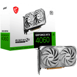 Видео карта MSI RTX 4060 VENTUS 2X WHITE 8G OC, 8GB GDDR6