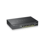ZyXEL GS-2220-10HP, 10 ports switch Layer2+, 8x Gigabit PoE + 2x Gigabit combo (RJ45/SFP), managed