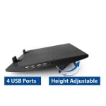 ACT, up to 17", 2 Fans, USB hub, Black