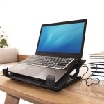ACT, up to 17", One Fan, 2 USB hubs, Black