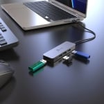 j5create JTS223, 4 ports USB-C hub, Aliminium