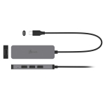 j5create JTS223, 4 ports USB-C hub, Aliminium