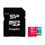 Silicon Power Superior Gaming 512GB, microSDHC/SDXC, Class 10, A1, V30, UHS-I U3, SD Adapter