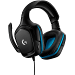 LOGITECH G432 Wired Gaming Headset 7.1 - Leatherette - Black/Blue