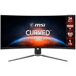 MSI MPG ARTYMIS 343CQR Curved Gaming Monitor, 34 inch 165Hz, UWQHD (3440x1440) 21:9, VA Anti-glare, 1ms, 400nits, 3000:1, 178°/178°, HDR, 1000R Curve, Freesync, 1x DP, 2x HDMI, 1x Type-C, 2x