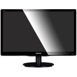 Monitor LED Philips 246V5LSB/00, V-line, 24 inch 1920x1080@60Hz, 16:9, TN, 5ms, 250nits,  Black, 3 Years, VESA100x100/VGA/DVI