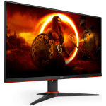 Монитор AOC 24G2SAE/BK - 24 inch Gaming VA 1920x1080 at 165Hz, 1ms, 3000:1, 3-sided frameless, Speakers, VGA, 2xHDMI, DP, Tilt, 3y