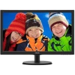 Monitor LED Philips 240V5QDSB/00, V-line, 24 inch 1920x1080@60Hz, 16:9, IPS, 5ms, 250nits, Black, 3 Years, VESA100x100/VGA/DVI/HDMI/