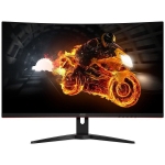 AOC Monitor LED CQ32G1 2K Curved Gaming (32 inch 16:9, 2560x1440, VA, 144Hz, 300 cd/m², 3000:1, 80M:1, 1 ms, 178/178°, VGA, 2xHDMI, DP, Audio , Tilt, VESA, Ergonomic, Borderless) Black-Red, 3y