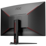 AOC Monitor LED CQ32G1 2K Curved Gaming (32 inch 16:9, 2560x1440, VA, 144Hz, 300 cd/m², 3000:1, 80M:1, 1 ms, 178/178°, VGA, 2xHDMI, DP, Audio , Tilt, VESA, Ergonomic, Borderless) Black-Red, 3y