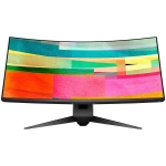 Монитор Alienware AW3418DW - 34" Curved WQHD 3440x1440 120Hz 1IPS 21:9, 4 ms (gray-to-gray), 300 cd/m², 1000:1, 16.7 million colors, 178/178, HDMI, DisplayPort, USB 3.0