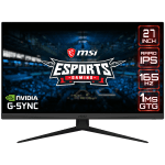 MSI Optix G273QF Gaming Monitor, 27 inch 165Hz, WQHD (2560x1440) 16:9, Rapid IPS Anti-glare, 1ms, 300nits, 1000:1, 178°/178°, G-sync Compatible, Night Vision, Adjustable Stand, 1x DP, 2x HDMI,