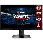 MSI Optix MAG251RX Gaming Monitor, 25 inch 240Hz, FHD (1920x1080) 16:9, Rapid IPS Anti-glare, 1ms GTG, 400nits, 1000:1, 178°/178°, HDR, G-sync Compatible, Adjustable Stand, Mystic Light, 1x DP,