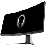 Monitor LED Alienware AW3821DW 38 inch Curved, Fast IPS, AG, 3840x1600 144Hz, NVIDIA G-Sync Ultimate, 21:9, 450 cd/m², 1000:1, 1ms (g to g), 1.07b colours, tilt: -5° to 21°, Swivel: -20° to