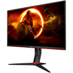 Монитор AOC 24G2U5/BK - 23.8 inch IPS, 16:9, 1920x1080, 75Hz, 1ms MTR, 1000:1, 100M:1, 178/178, 250 cd/m2, 3H, FreeSync, Borderless, Pivot, Swivel, Tilt, Height ajust., HDCP, DP, HDMI, VGA,