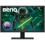 Gaming Monitor BenQ GL2780, 27 inch LED, TN, 1ms GTG, 1920x1080 FHD, 75Hz, 72% NTSC, 300 nit, 1000:1, 170/160, 16:9, 16.7M:1, speakers 2x2W, HDMI, DP, DVI-D, VGA, Flicker-free