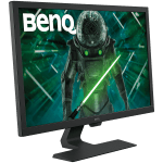Gaming Monitor BenQ GL2780, 27 inch LED, TN, 1ms GTG, 1920x1080 FHD, 75Hz, 72% NTSC, 300 nit, 1000:1, 170/160, 16:9, 16.7M:1, speakers 2x2W, HDMI, DP, DVI-D, VGA, Flicker-free