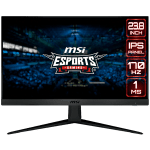 MSI G2412 Gaming Monitor, 24 inch 170Hz, FHD (1920x1080) 16:9, IPS Anti-glare, 1ms, 250nits, 1100:1, 178°/178°, Adaptive Sync, Adjustable Stand, 1x DP, 2x HDMI, 3Y Warranty