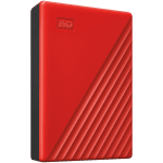 Външен хард диск WD My Passport (4TB, USB 3.2) Red