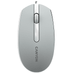 Canyon Wired  optical mouse with 3 buttons, DPI 1000, with 1.5M USB cable,Dark grey, 65*115*40mm, 0.1kg