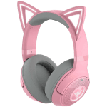 Kraken Kitty BT V2 - Quartz Ed. Pink, Wireless Gaming Headset, Kitty Ears and Earcups, Bluetooth 5.2 with Gaming Mode, TriForce 40 mm Drivers, Built into the earcups microphone, Up to 40-hour