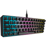CORSAIR K65 RGB MINI 60% Mechanical Gaming Keyboard, Backlit RGB LED, CHERRY MX Red, Black PBT