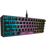 CORSAIR K65 RGB MINI 60% Mechanical Gaming Keyboard, Backlit RGB LED, CHERRY MX Red, Black PBT