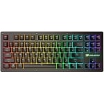 COUGAR PURI TKL RGB Red Switches Mechanical Gaming Keyboard,N-key rollover(USB mode support),Key Backlight White LED,1000Hz/1ms Polling rate,Steel/Plastic,Magnetic Protective Cover,1.8m