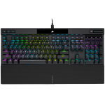 Corsair K70 RGB PRO Optical-Mechanical Gaming Keyboard, Backlit RGB LED, CORSAIR OPX, Black, Black PBT Keycaps, EAN:0840006660163