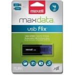 USB drive MAXELL FLIX 4GB, USB 2.0, Black