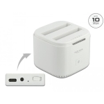 Delock USB-C, For 2 x 2.5″ SATA HDD / SSD, Cloning