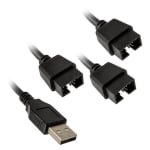 USB hub Lian Li PW-U2TPAB USB 2.0 1-to-3 Hub - Black