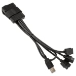 USB hub Lian Li PW-U2TPAB USB 2.0 1-to-3 Hub - Black