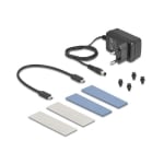 Delock 42027, For 2 x M.2 NVMe PCIe SSD, USB 20 Gbps, Cloning