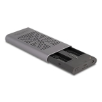 Delock 42027, For 2 x M.2 NVMe PCIe SSD, USB 20 Gbps, Cloning