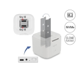 Delock USB-C, For 2 x M.2 NVMe PCIe SSD, Cloning
